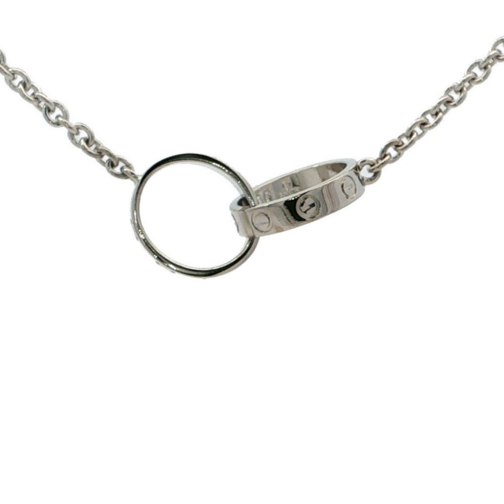 Cartier Baby Love Necklace Pendant 18k White Gold