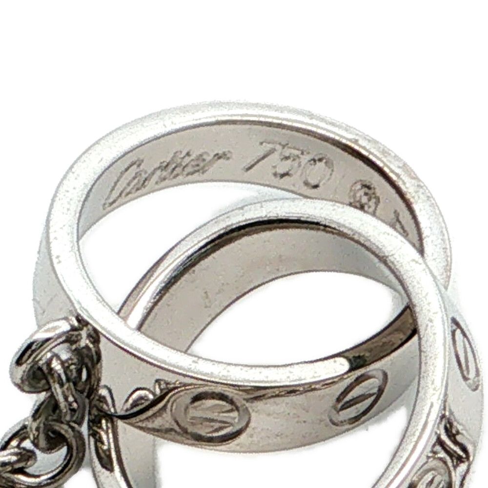 Cartier Baby Love Necklace Pendant 18k White Gold — view 3
