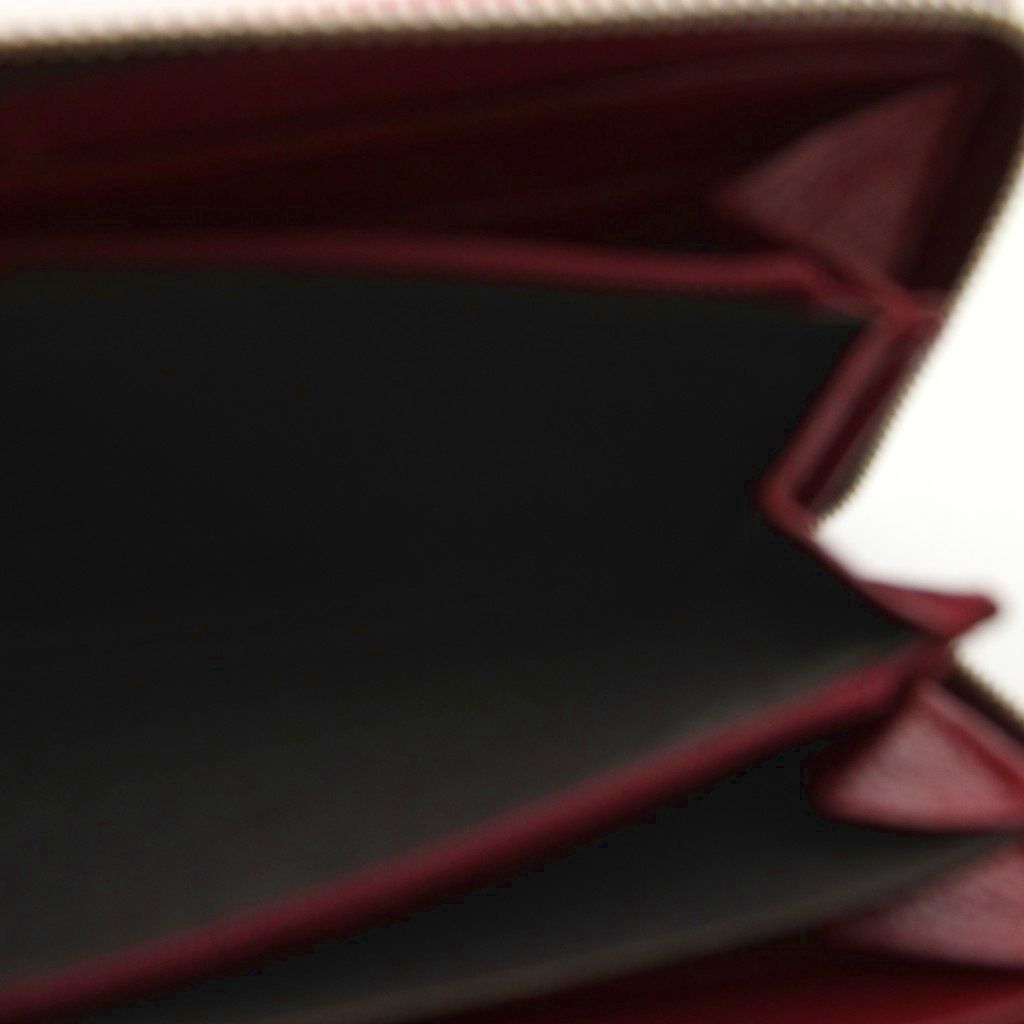 Gucci Soho Wallet Zip Around Logo Studs Leather Bordeaux YM — view 5