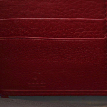 Gucci Soho Wallet Zip Around Logo Studs Leather Bordeaux YM — view 6