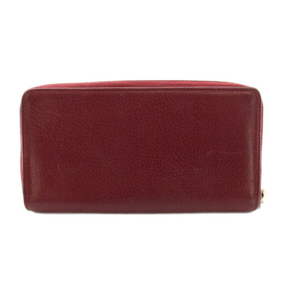 Gucci Soho Wallet Zip Around Logo Studs Leather Bordeaux YM — view 2