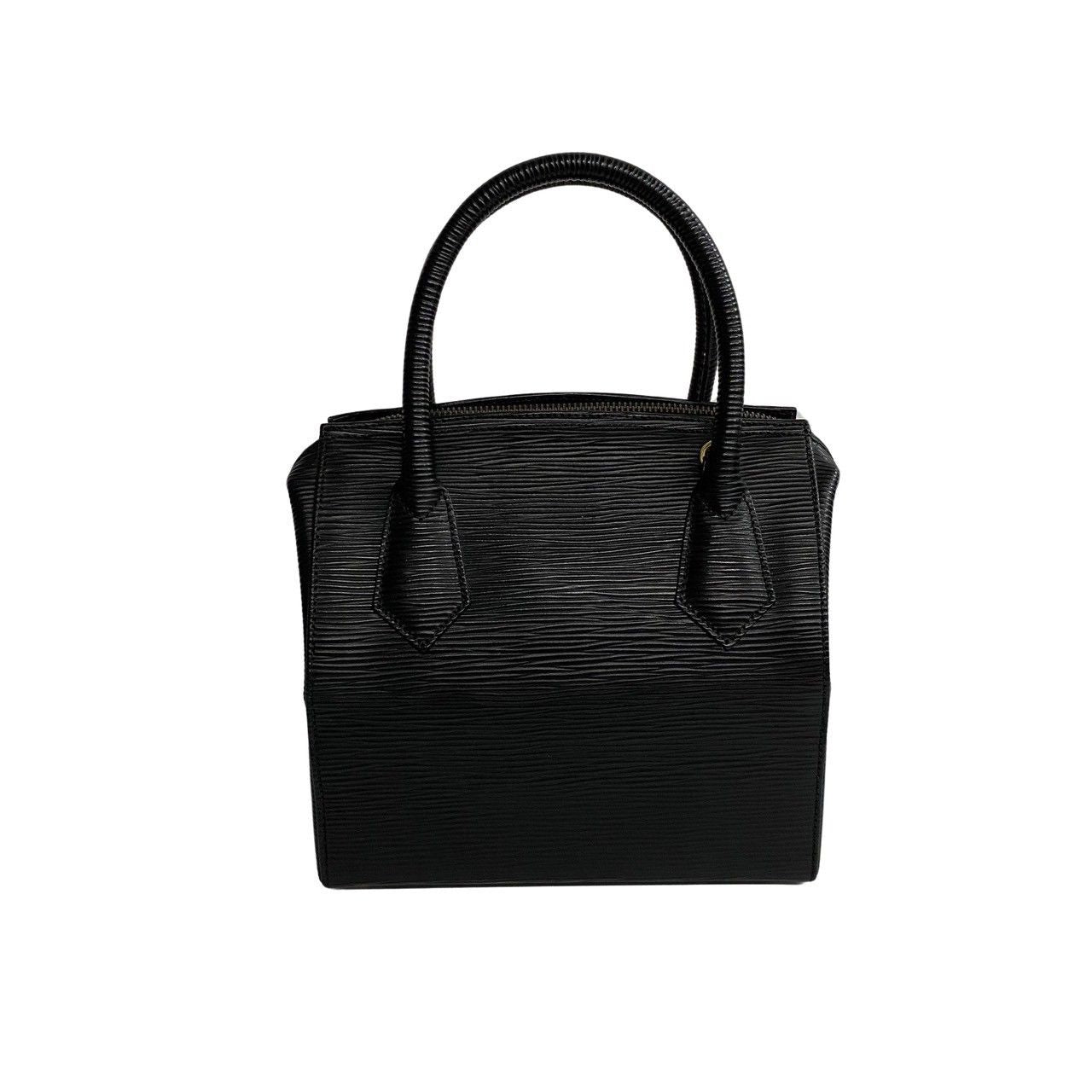 Fendi Logo Epi Leather 2-Way Vanity Makeup Box Shoulder Bag Black — view 5