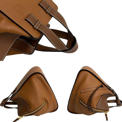 Loewe Hammock Small Anagram Logo Leather Shoulder Bag Brown — view 6