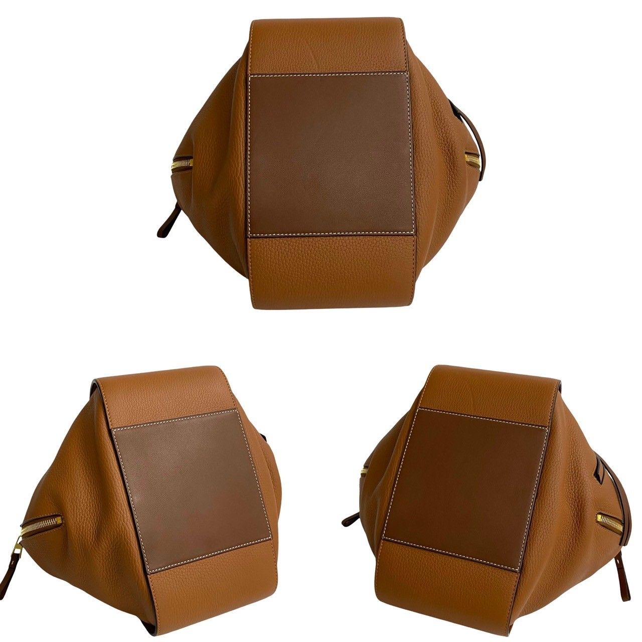 Loewe Hammock Small Anagram Logo Leather Shoulder Bag Brown — view 7