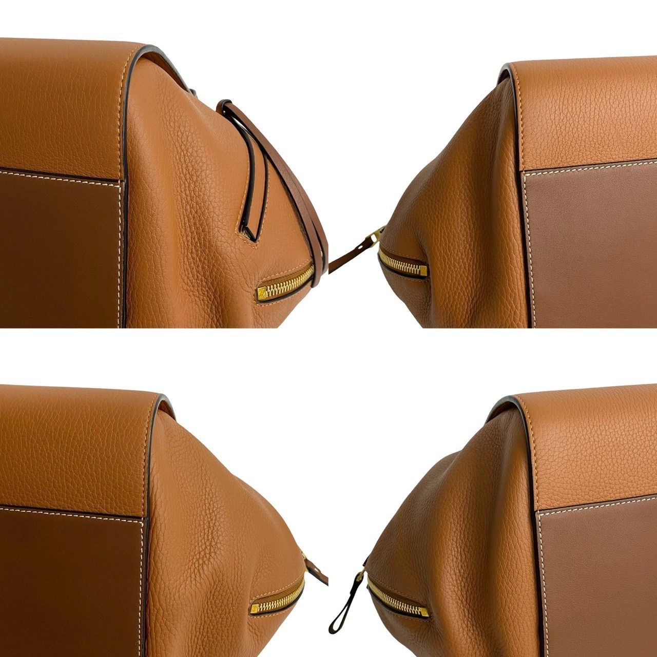 Loewe Hammock Small Anagram Logo Leather Shoulder Bag Brown — view 8