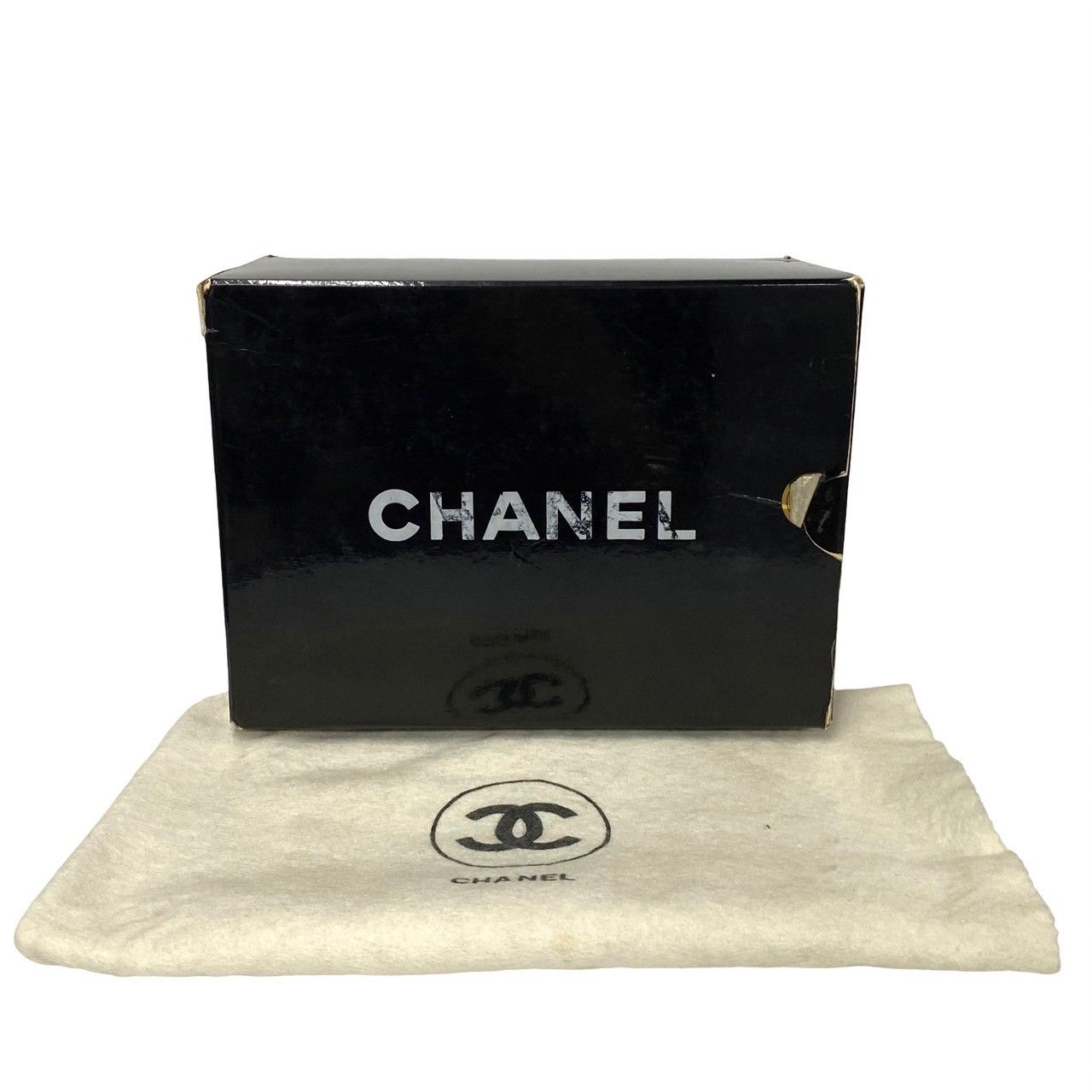 Chanel Box Quilted Lambskin Leather Fringe Chain Shoulder Bag Black — view 9