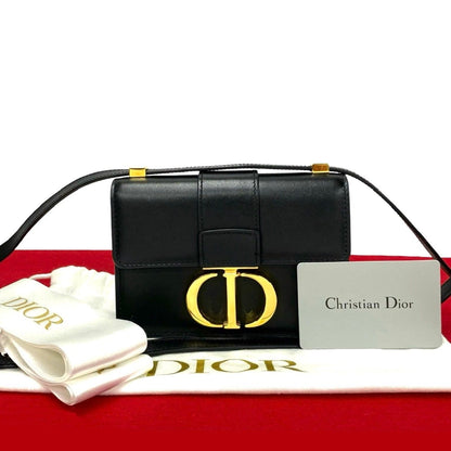Dior Montaigne CD Logo Calf Leather Mini Shoulder Bag Black