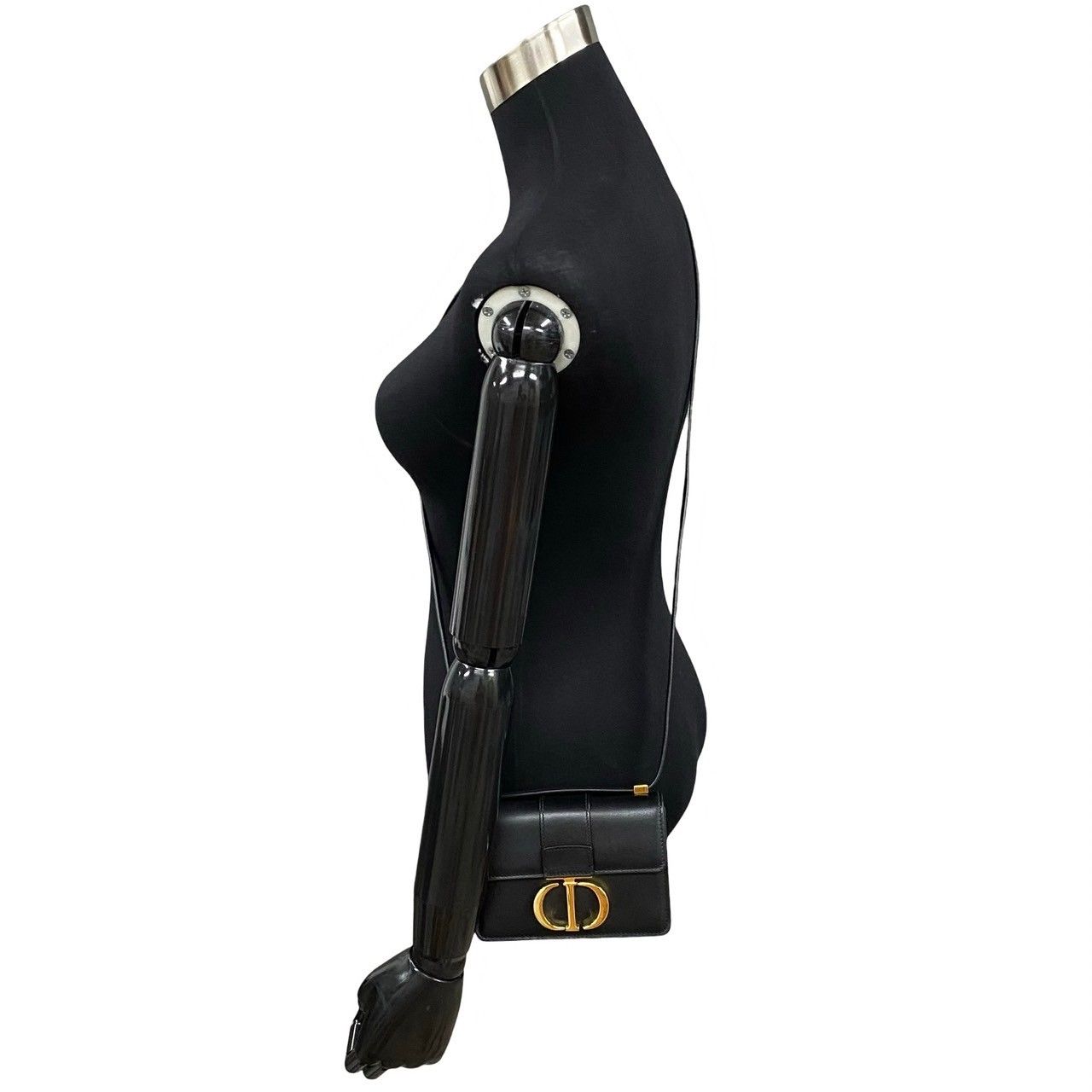Dior Montaigne CD Logo Calf Leather Mini Shoulder Bag Black — view 2