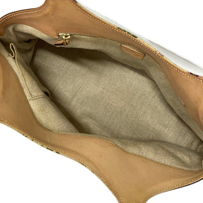 Gucci Tote Flora Bamboo Ivory Dark Green Multi Leather — view 7