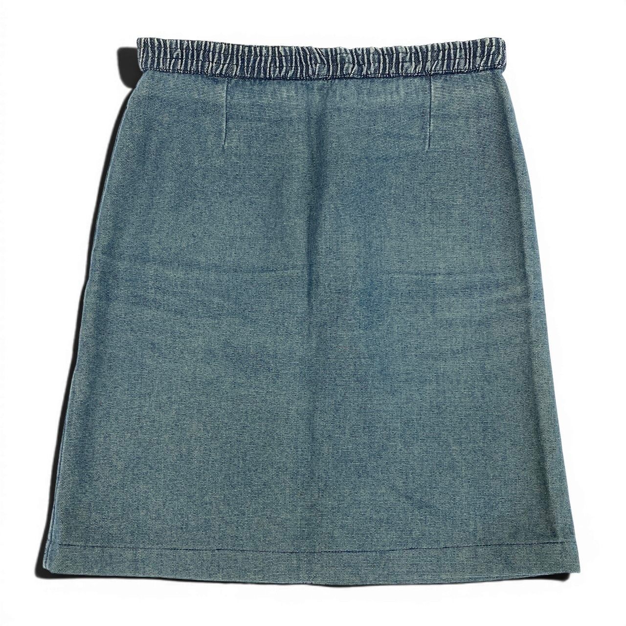 Chanel E1 Denim Skirt 38 Indigo Cotton 100% — view 2