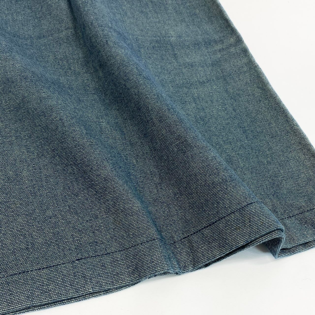 Chanel E1 Denim Skirt 38 Indigo Cotton 100% — view 6