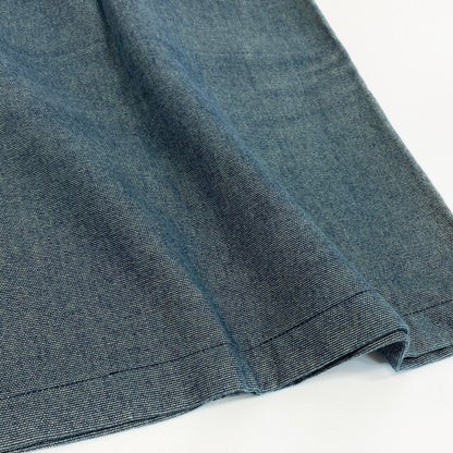Chanel E1 Denim Skirt 38 Indigo Cotton 100% — view 6