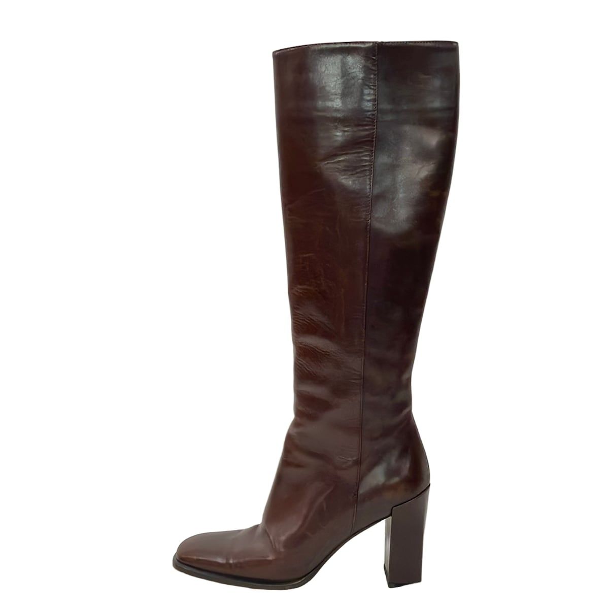 Gucci Long Boots 36c Ready Su Da Cu Brown Leather