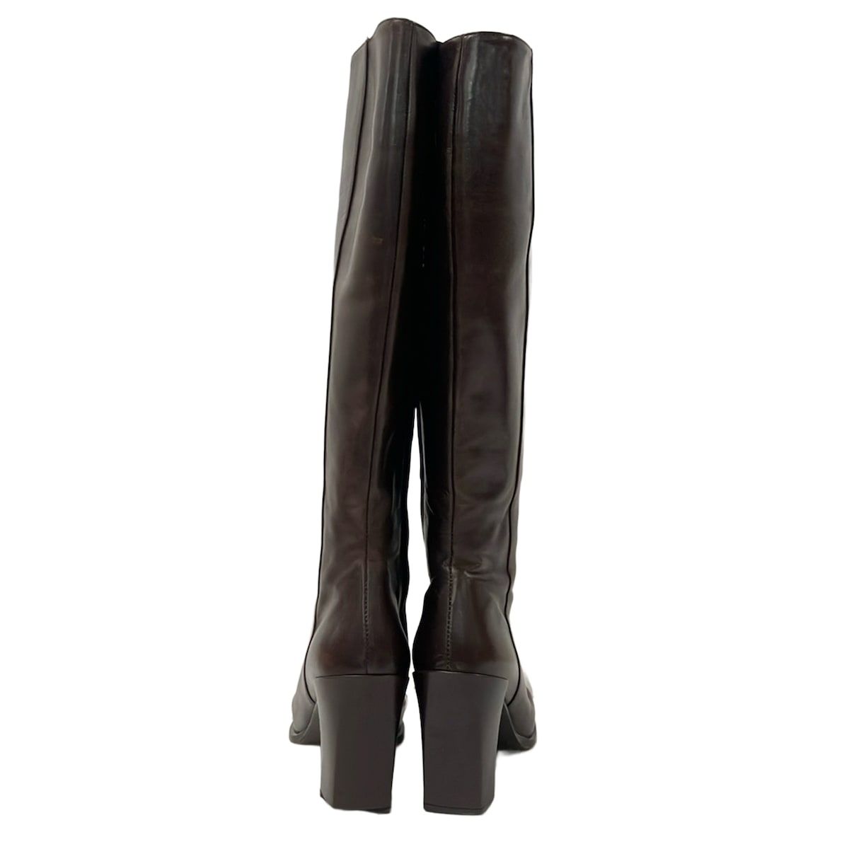 Gucci Long Boots 36c Ready Su Da Cu Brown Leather — view 3
