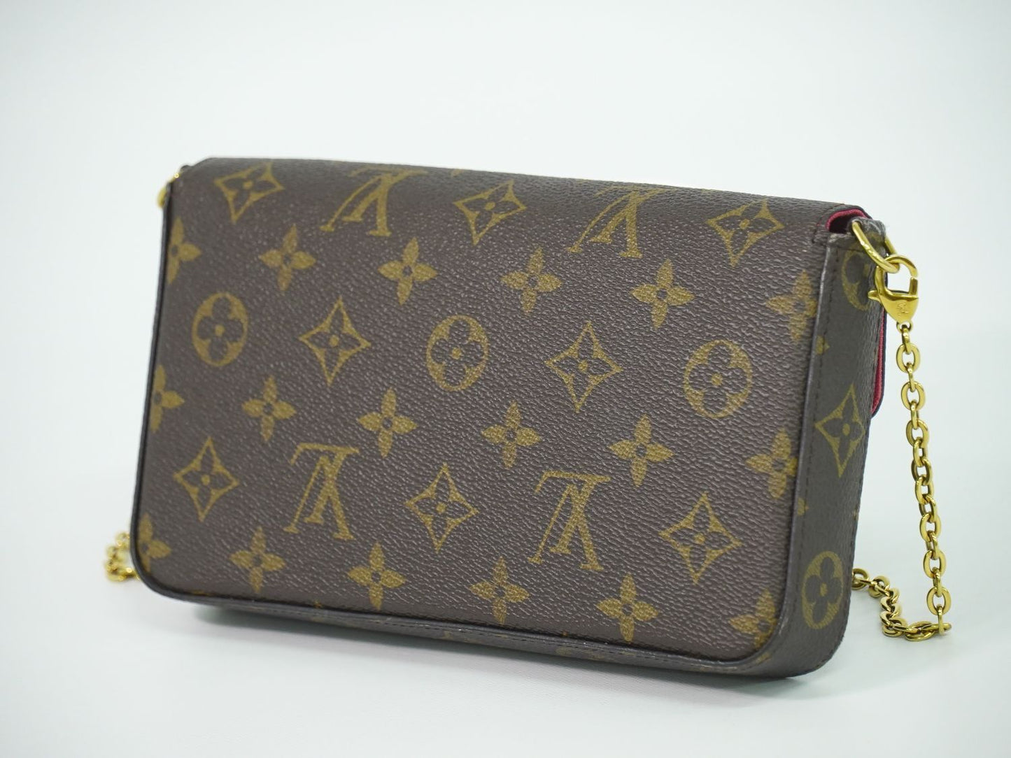 Louis Vuitton LV Love Lock Pochette Felice Monogram Shoulder Bag Brown Multicolo — view 2