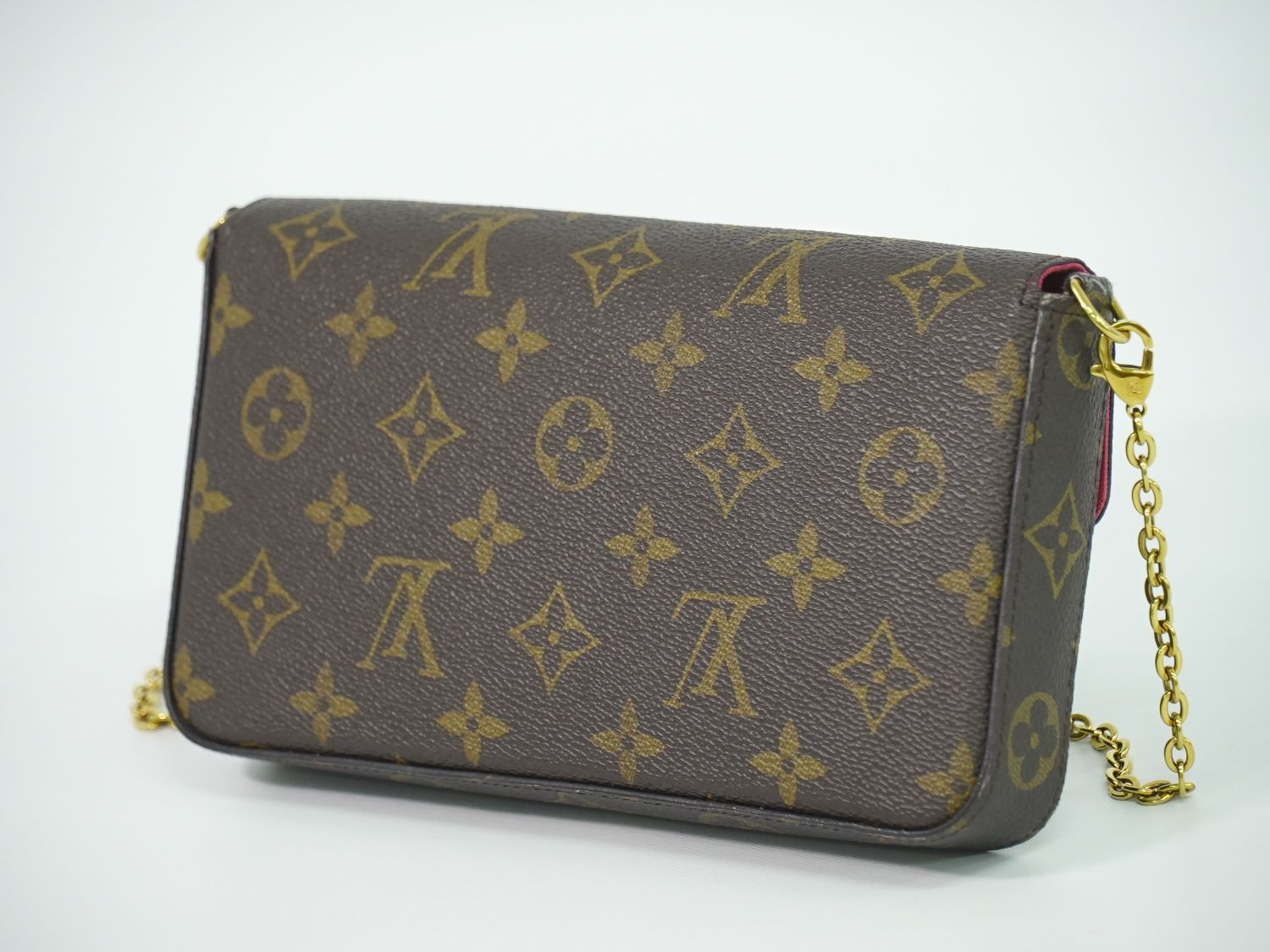 Louis Vuitton LV Love Lock Pochette Felice Monogram Shoulder Bag Brown Multicolo — view 2