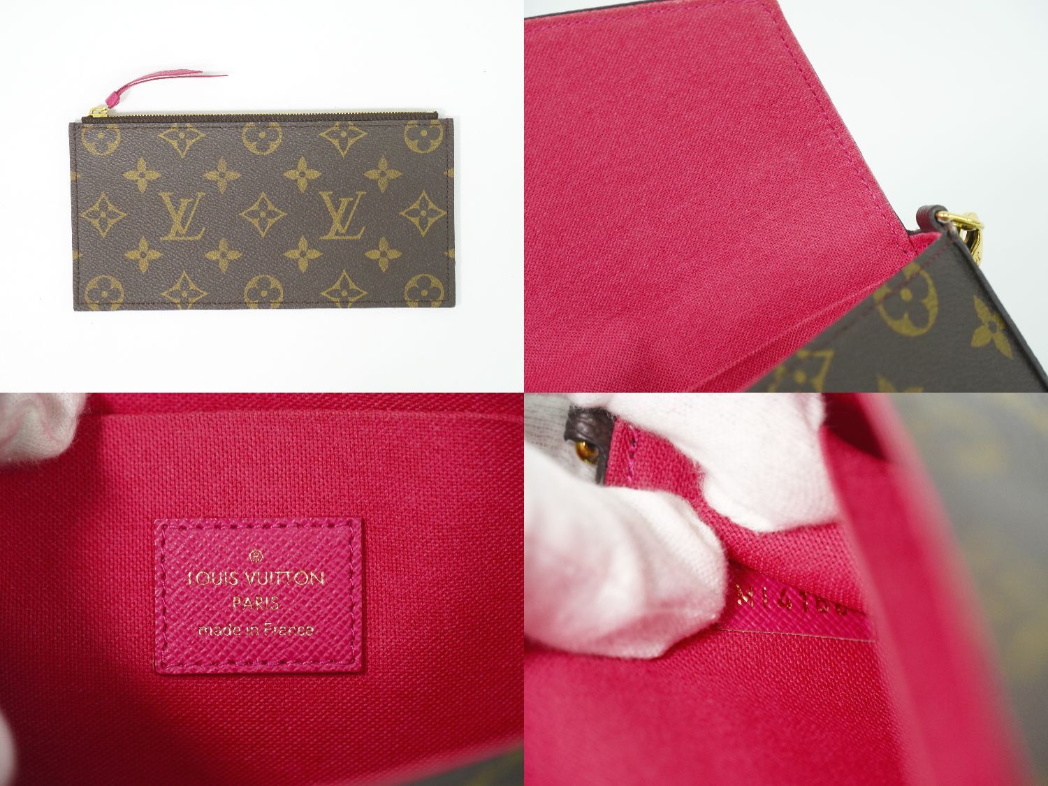 Louis Vuitton LV Love Lock Pochette Felice Monogram Shoulder Bag Brown Multicolo — view 9