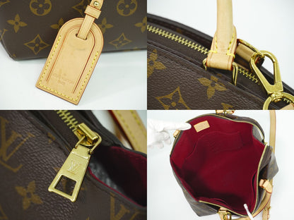 Louis Vuitton LV Petit Palais PM Monogram 2-Way Shoulder Bag Brown — view 7