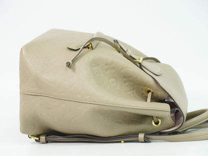 Louis Vuitton LV Montsouris PM Backpack Monogram Empreinte Leather Tourterelle — view 4
