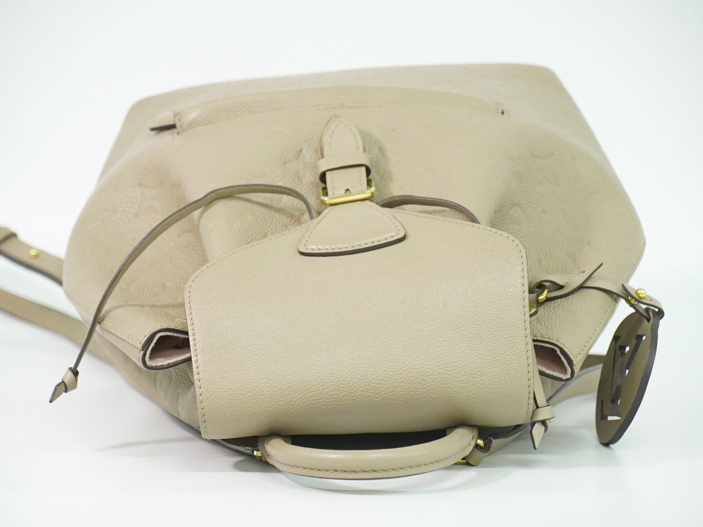 Louis Vuitton LV Montsouris PM Backpack Monogram Empreinte Leather Tourterelle — view 5