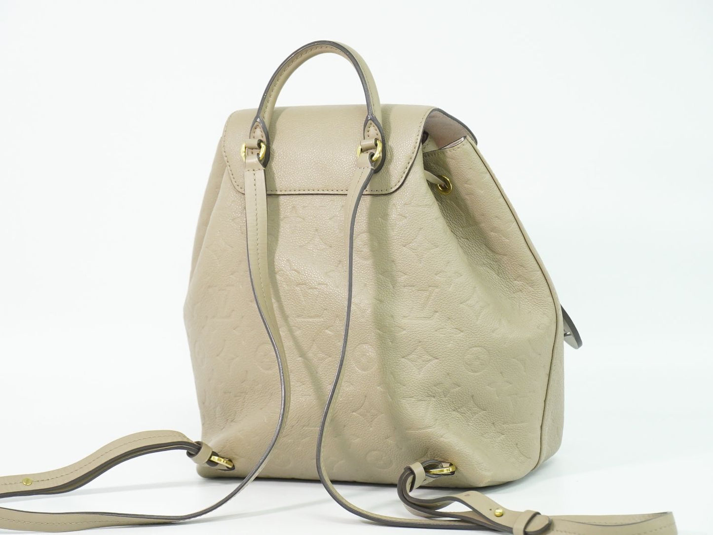 Louis Vuitton LV Montsouris PM Backpack Monogram Empreinte Leather Tourterelle — view 2