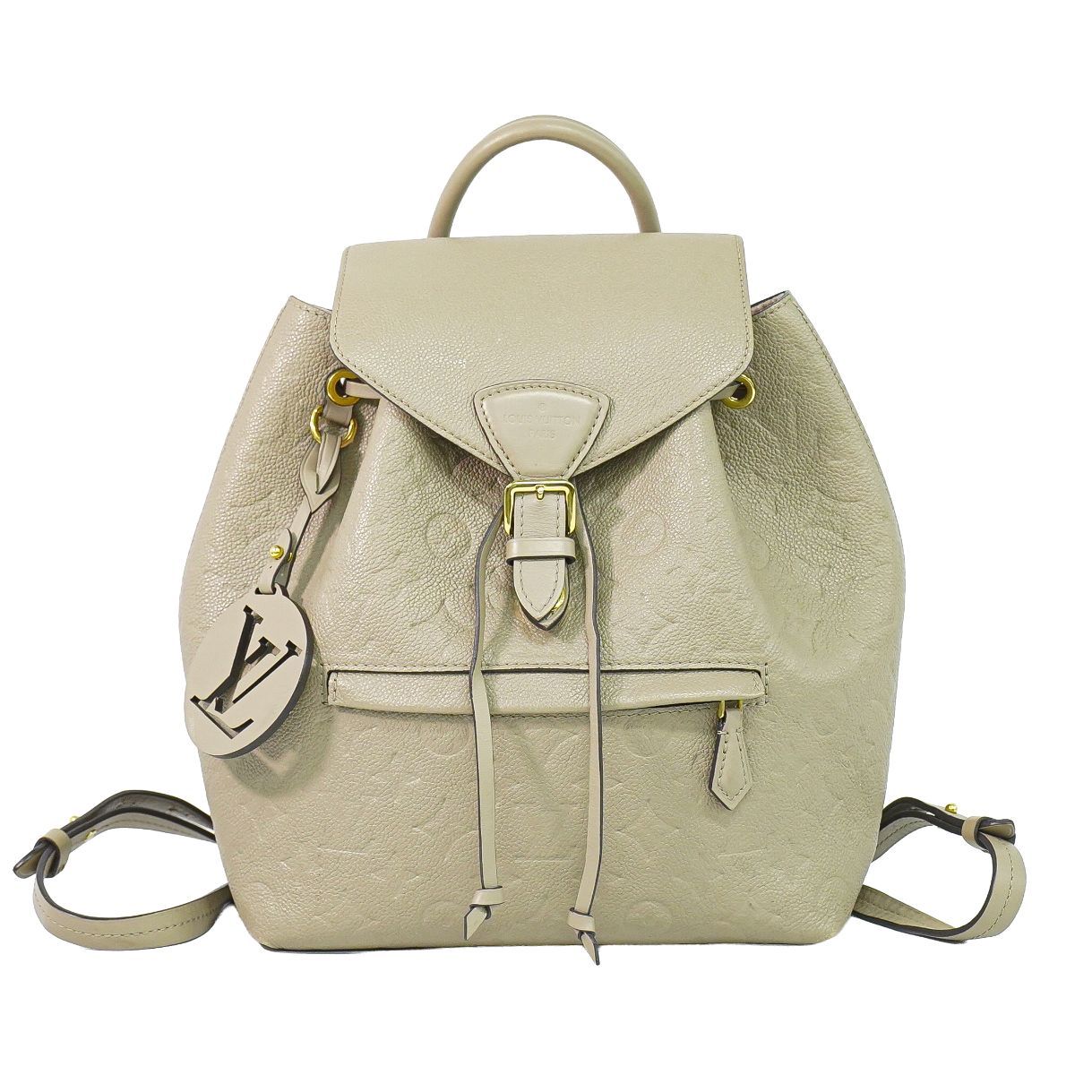 Louis Vuitton LV Montsouris PM Backpack Monogram Empreinte Leather Tourterelle