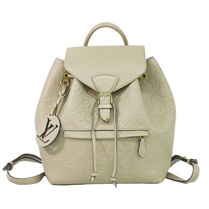 Louis Vuitton LV Montsouris PM Backpack Monogram Empreinte Leather Tourterelle