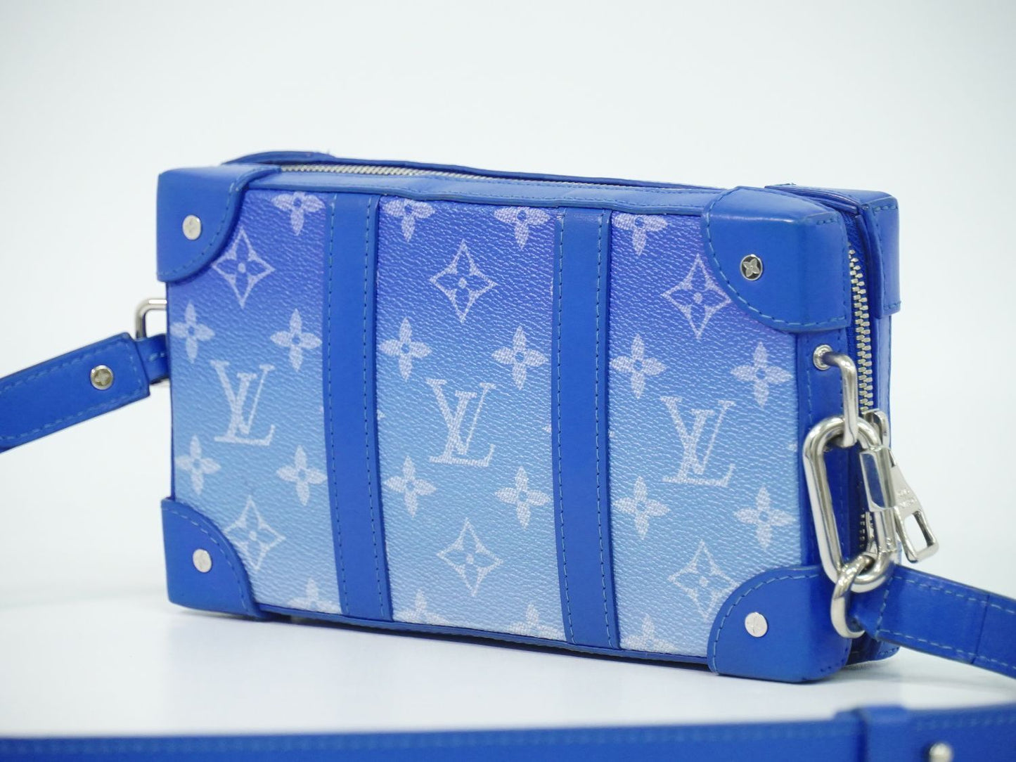 Louis Vuitton LV Soft Trunk Wallet Monogram Clouds Shoulder Blue — view 2