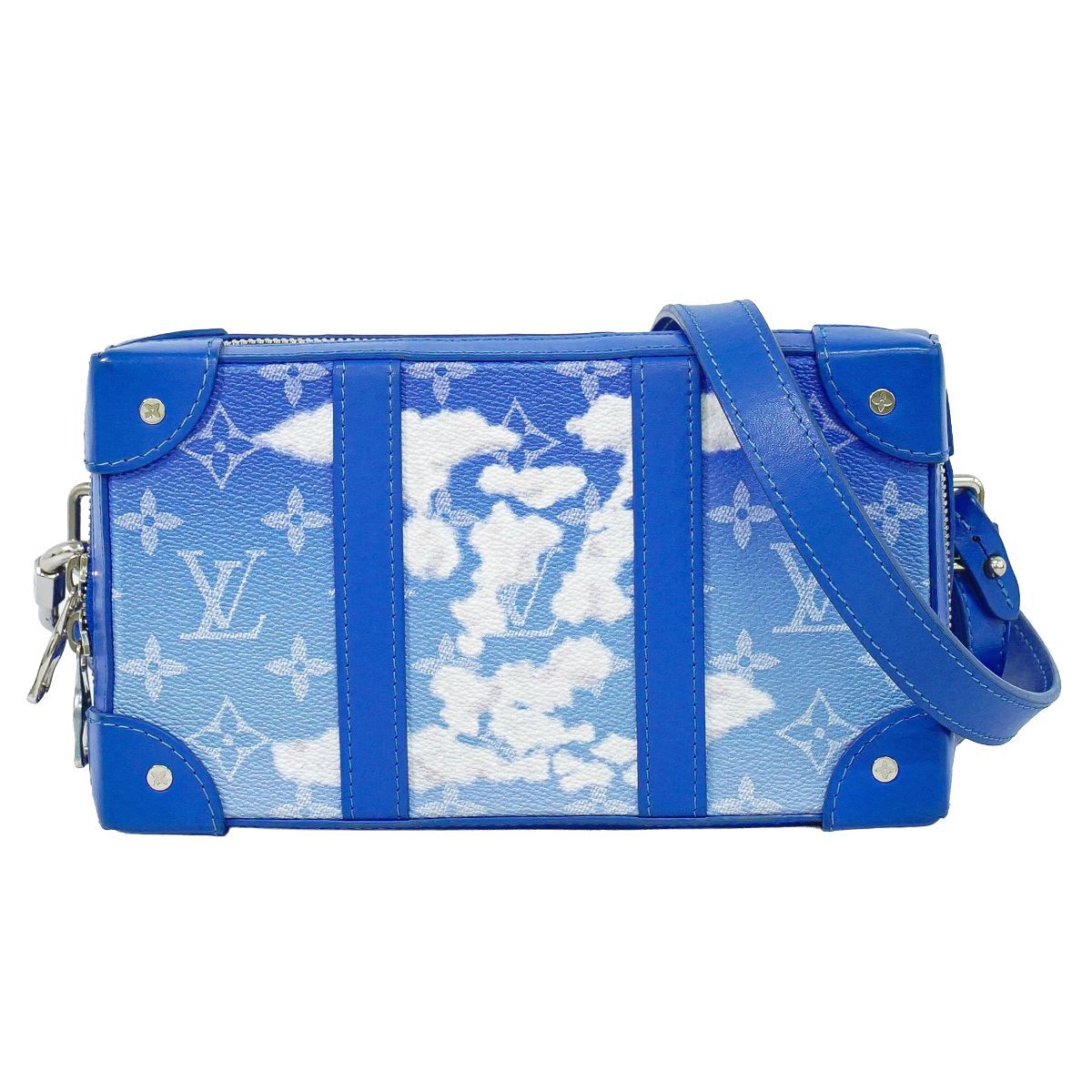 Louis Vuitton LV Soft Trunk Wallet Monogram Clouds Shoulder Blue