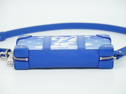 Louis Vuitton LV Soft Trunk Wallet Monogram Clouds Shoulder Blue — view 3