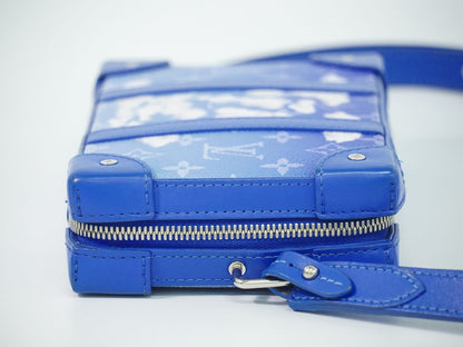 Louis Vuitton LV Soft Trunk Wallet Monogram Clouds Shoulder Blue — view 4