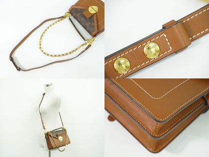 Louis Vuitton LV Sac Biface Monogram Reverse 3way Shoulder Bag Brown — view 6