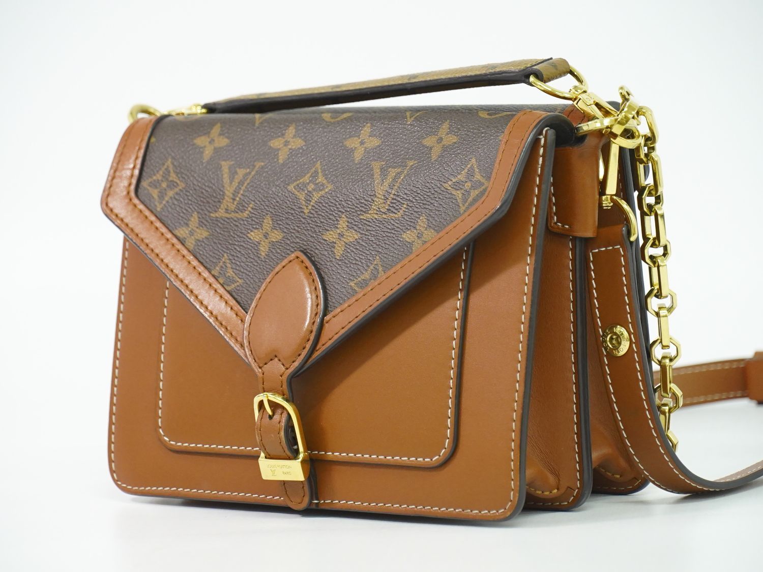 Louis Vuitton LV Sac Biface Monogram Reverse 3way Shoulder Bag Brown — view 2