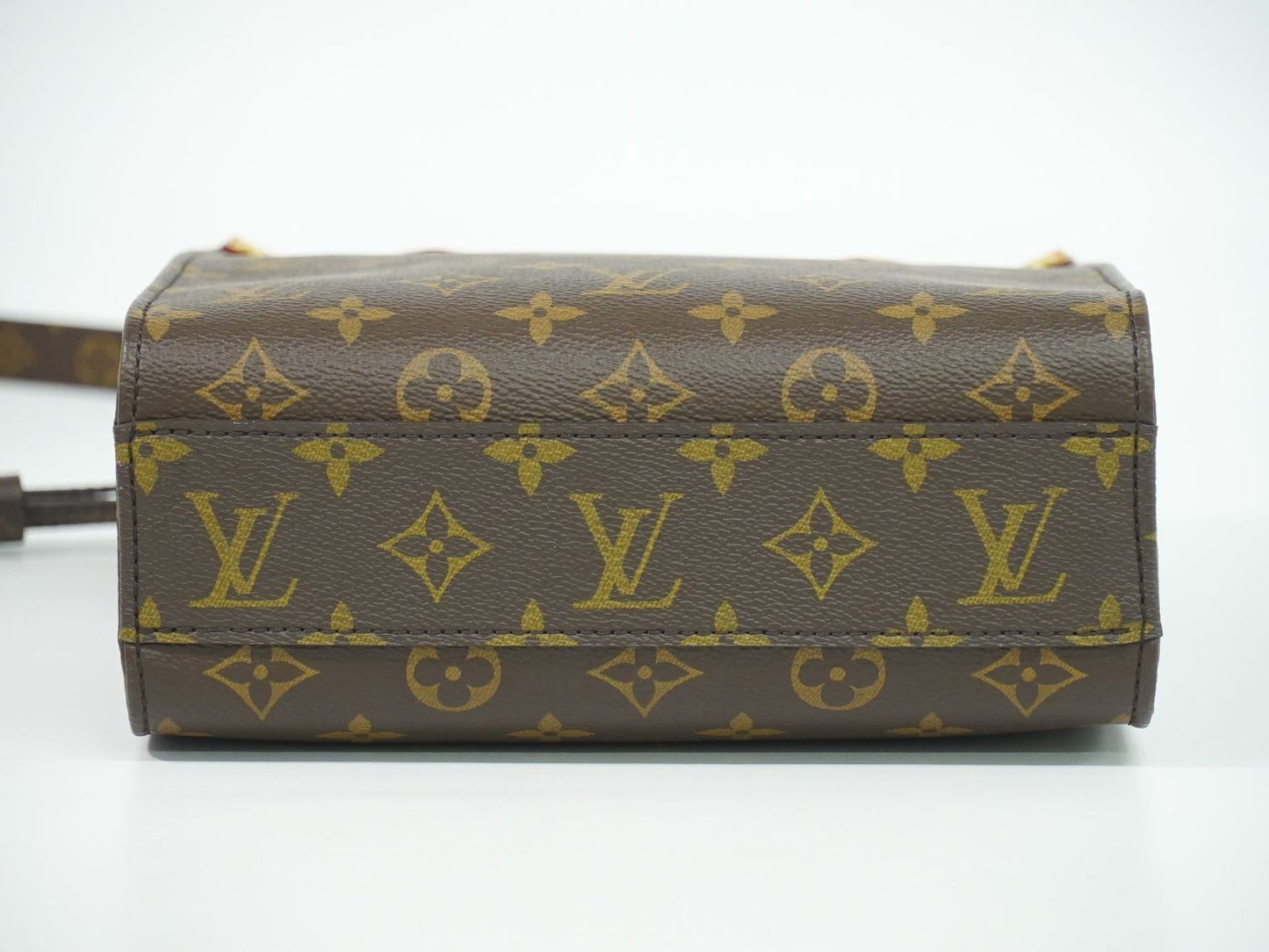 Louis Vuitton LV Sac Plat BB Monogram 2-Way Shoulder Bag Brown — view 3
