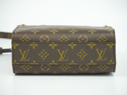 Louis Vuitton LV Sac Plat BB Monogram 2-Way Shoulder Bag Brown — view 3