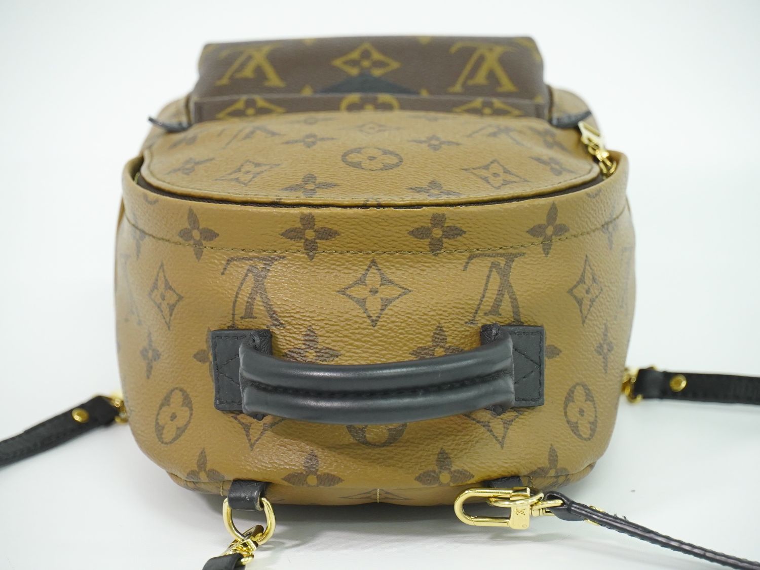Louis Vuitton LV Palm Springs Mini Monogram Reverse Backpack Sac Light Brown — view 5