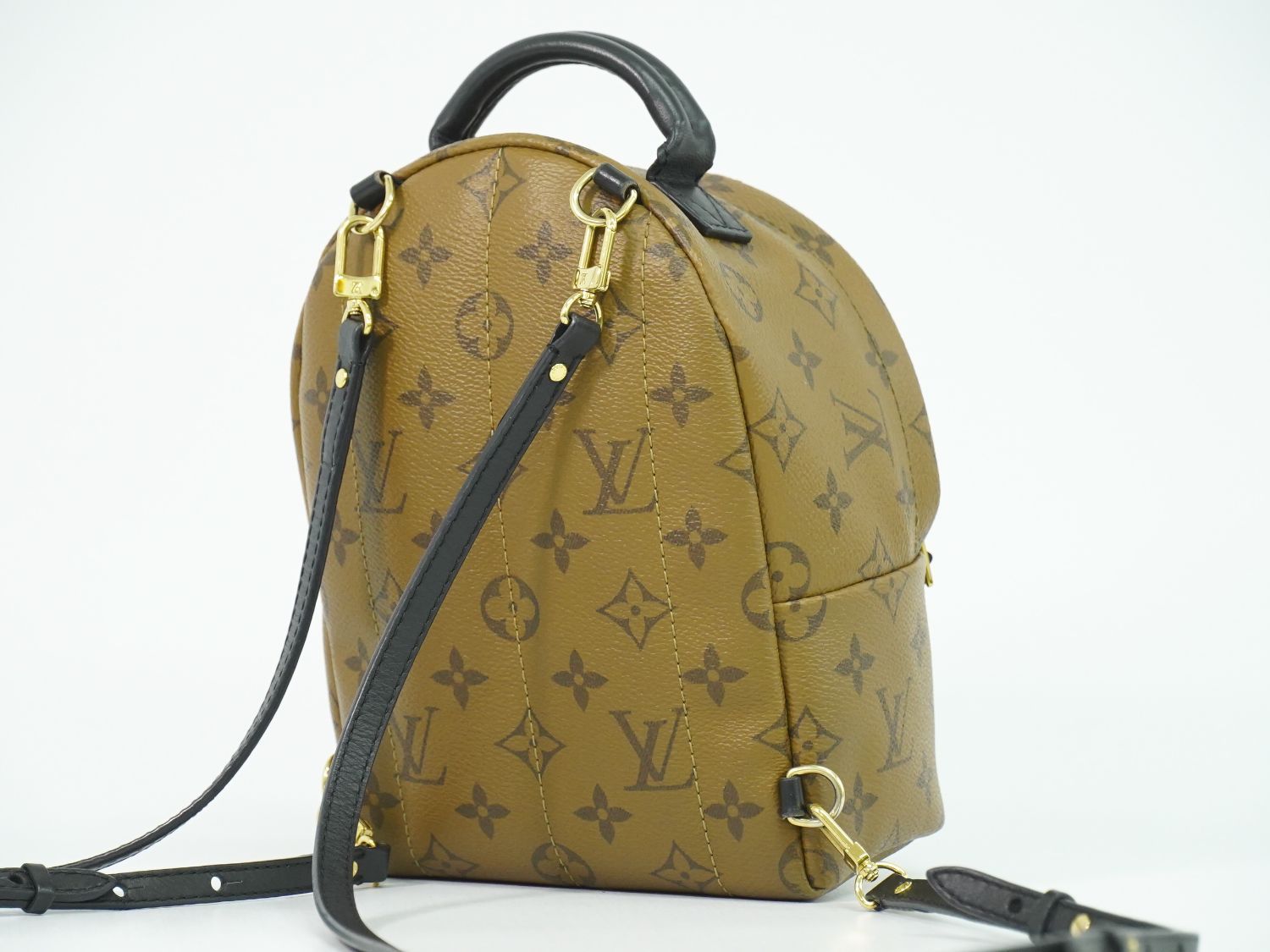 Louis Vuitton LV Palm Springs Mini Monogram Reverse Backpack Sac Light Brown — view 2