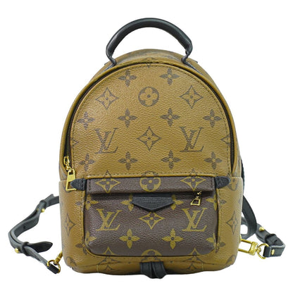 Louis Vuitton LV Palm Springs Mini Monogram Reverse Backpack Sac Light Brown