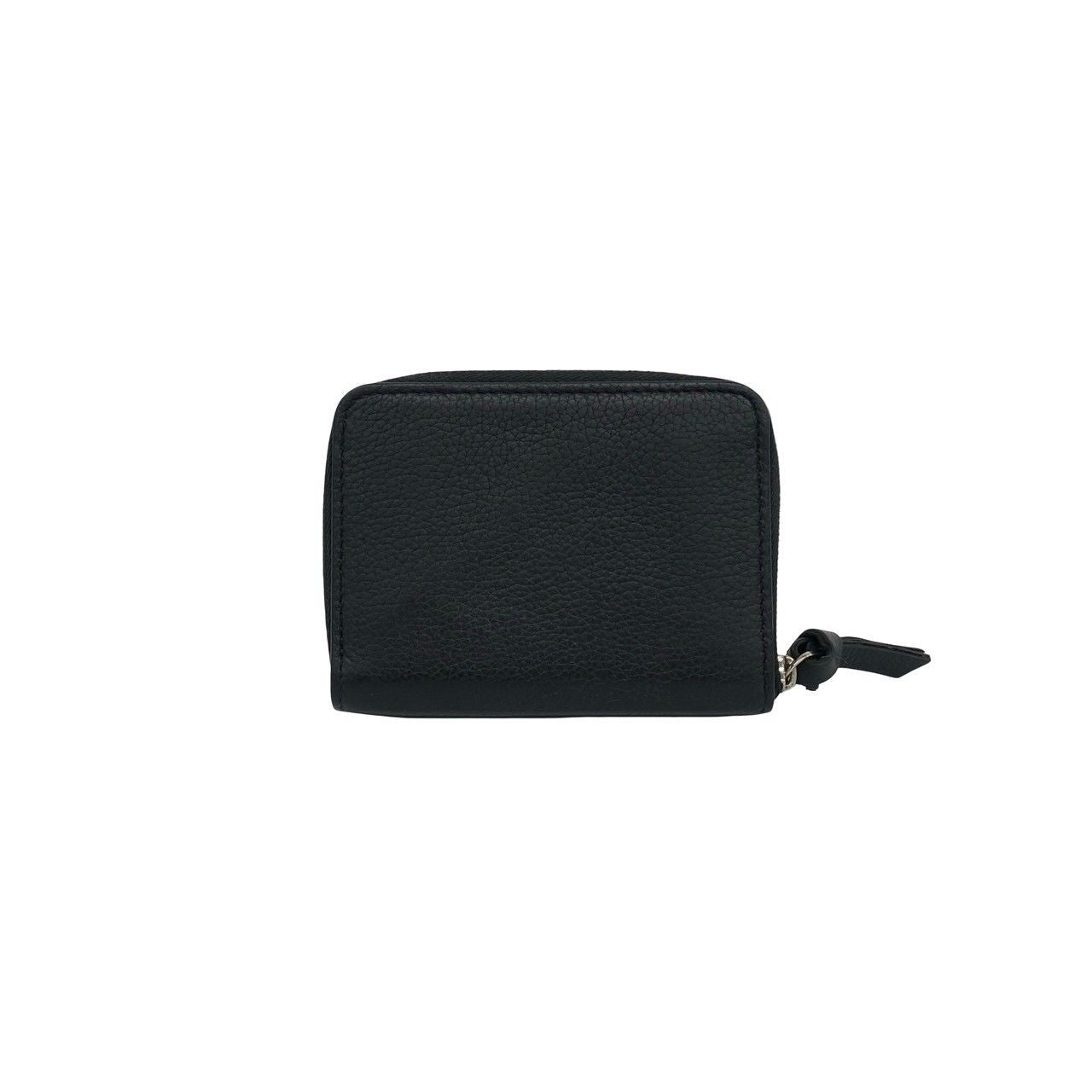 Louis Vuitton Lockme Zippy Coin Purse Leather Round Zip Case Black — view 2