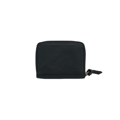 Louis Vuitton Lockme Zippy Coin Purse Leather Round Zip Case Black — view 2