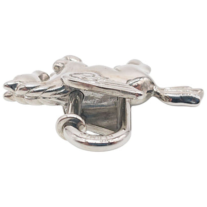 Hermes Cadena Pegasus Limited Bag Charm Vintage Horse Silver — view 4