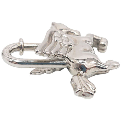 Hermes Cadena Pegasus Limited Bag Charm Vintage Horse Silver — view 5