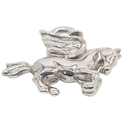 Hermes Cadena Pegasus Limited Bag Charm Vintage Horse Silver — view 6