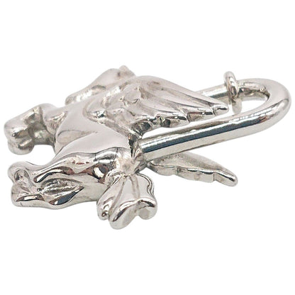 Hermes Cadena Pegasus Limited Bag Charm Vintage Horse Silver — view 9