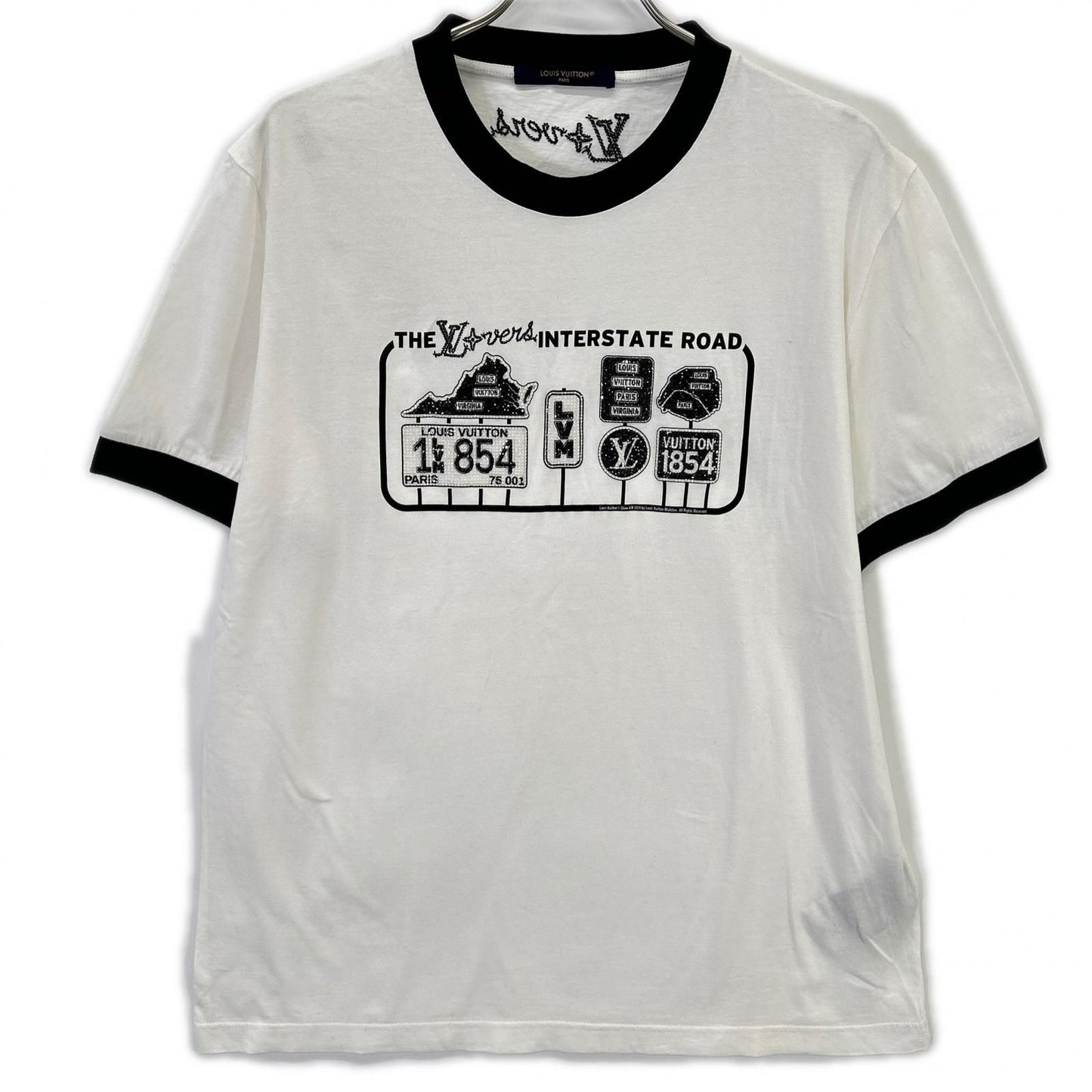 Louis Vuitton Embellished Cotton T-Shirt XL