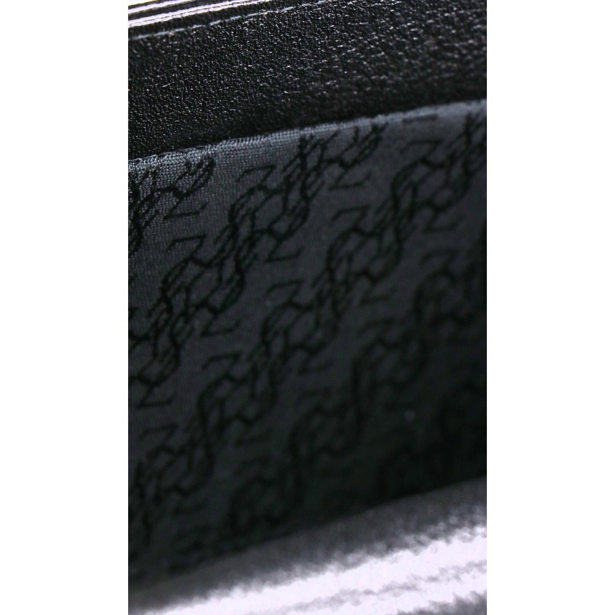 Saint Laurent Yves Vintage Logo Plate Leather Clutch — view 9