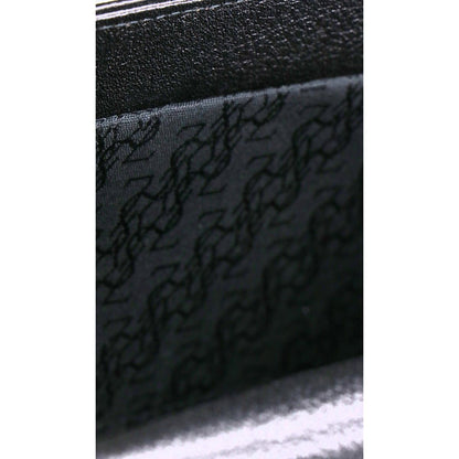 Saint Laurent Yves Vintage Logo Plate Leather Clutch — view 9