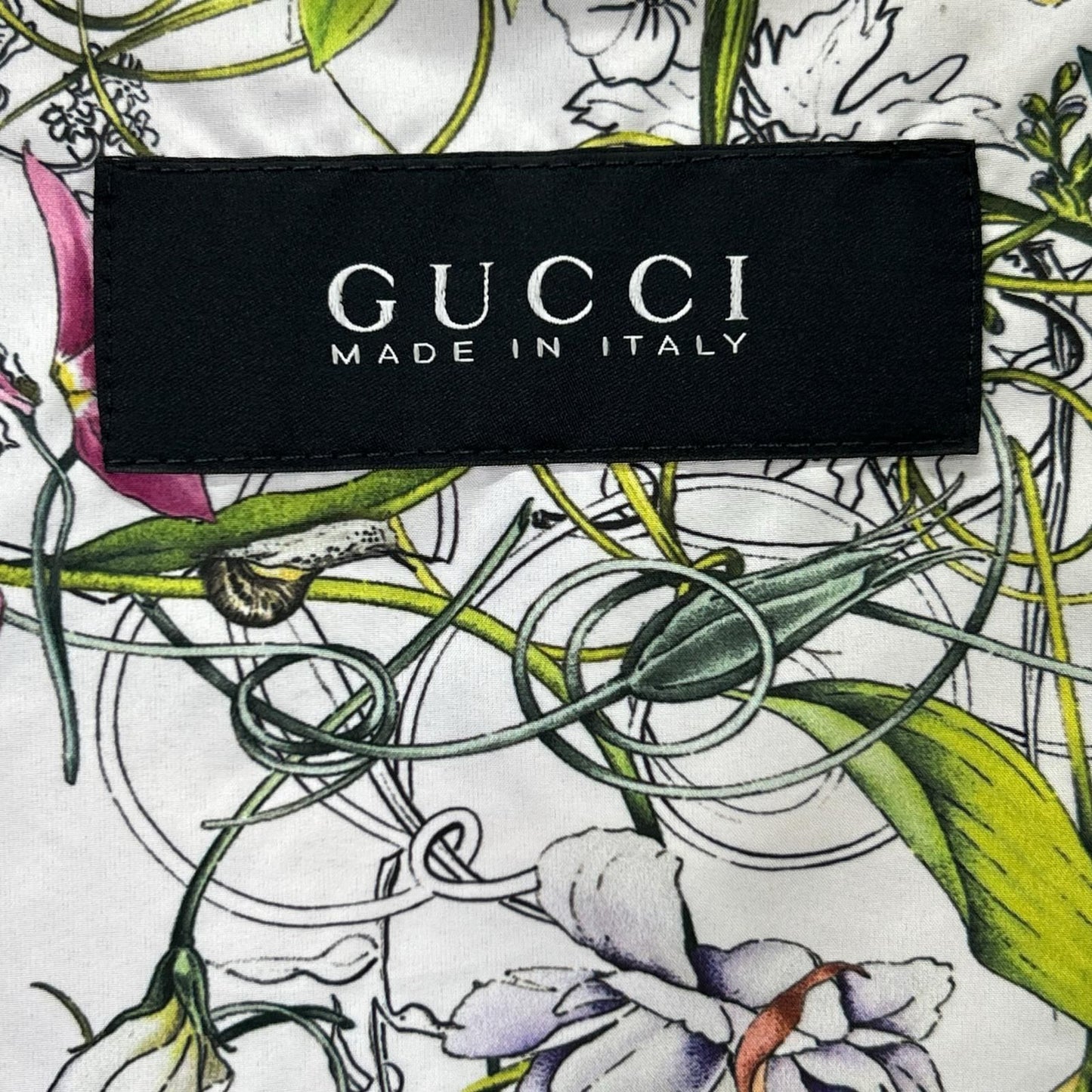 Gucci Black Full Lining Pattern Nylon Jacket 56 — view 4