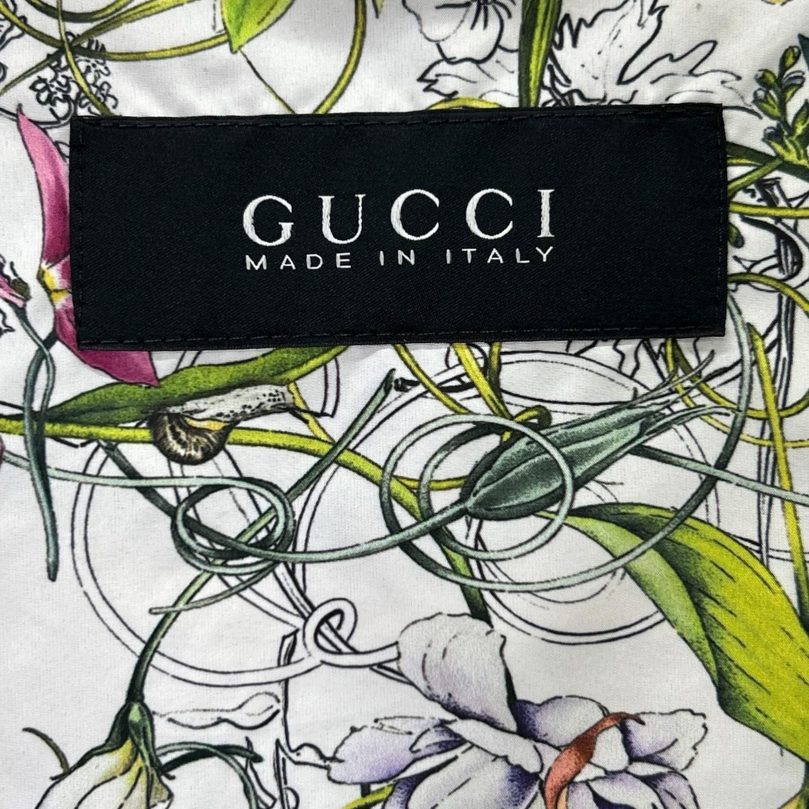 Gucci Black Full Lining Pattern Nylon Jacket 56 — view 4