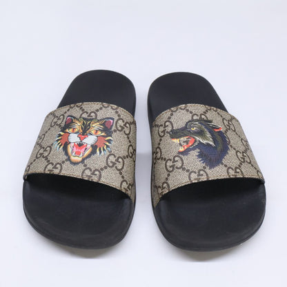 Gucci GG Supreme Angry Cat Slide Sandals 34 — view 2